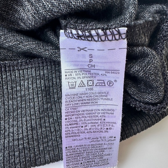 Old Navy Black Gray Marled Look Soft Lightweight Pullover Hoodie Women’s Small - Picture 6 of 6